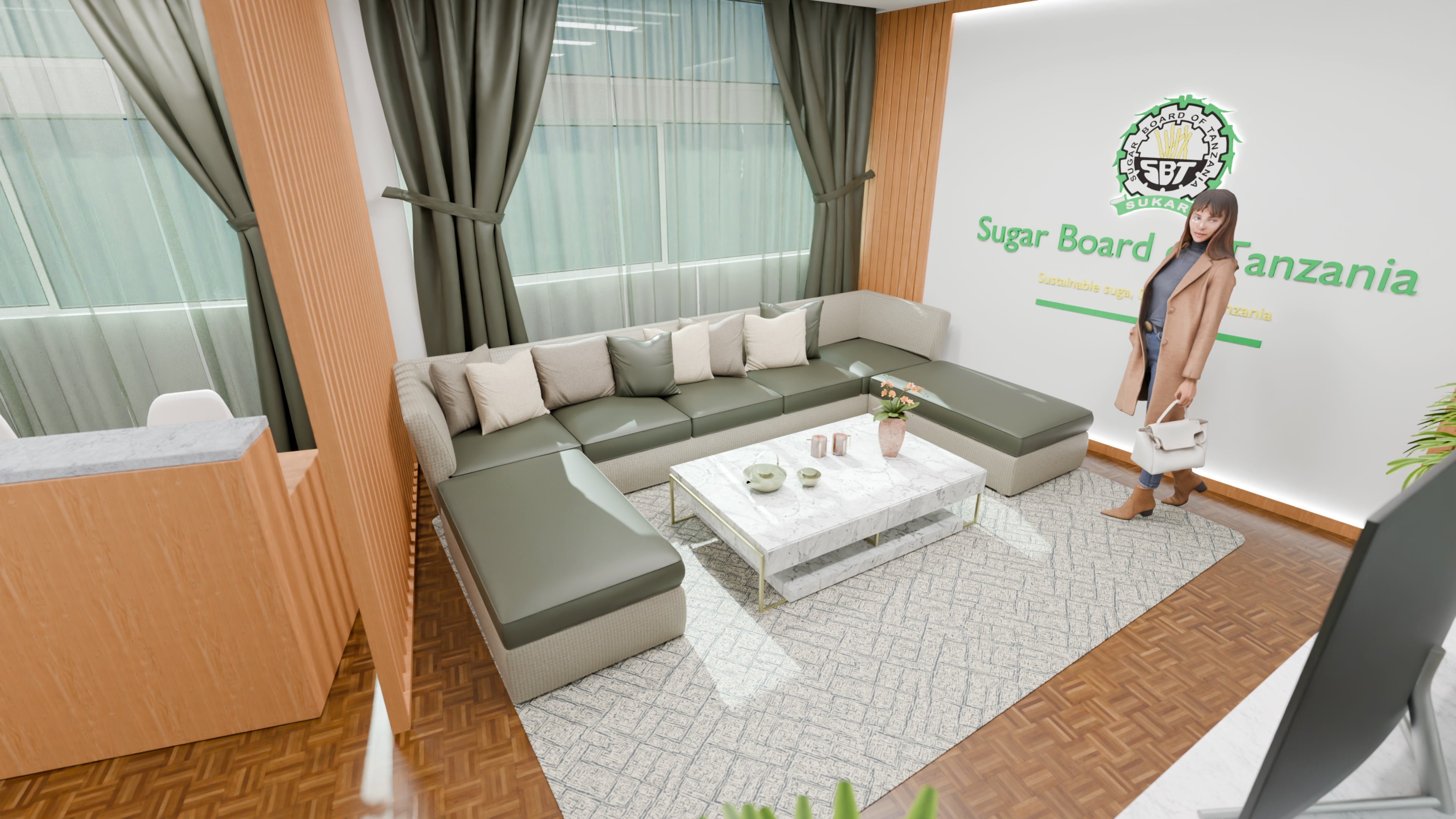 SBT lounge investor seating area